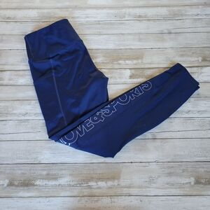 Love & Sports Blue leggings with Pockets size medium